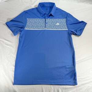 Adidas Blue Polo Shirt Mens Size S